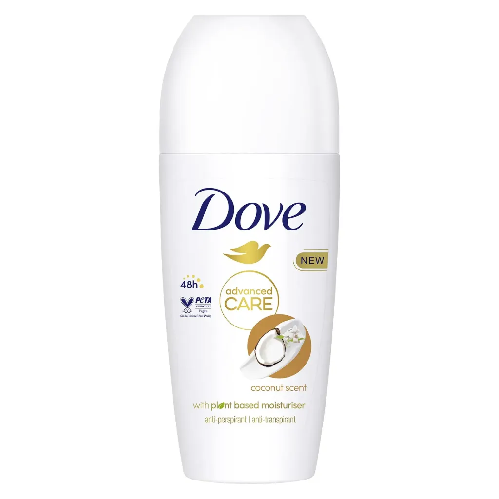 Dove desodorante roll-on 2x50 ml. Advanced care coco.