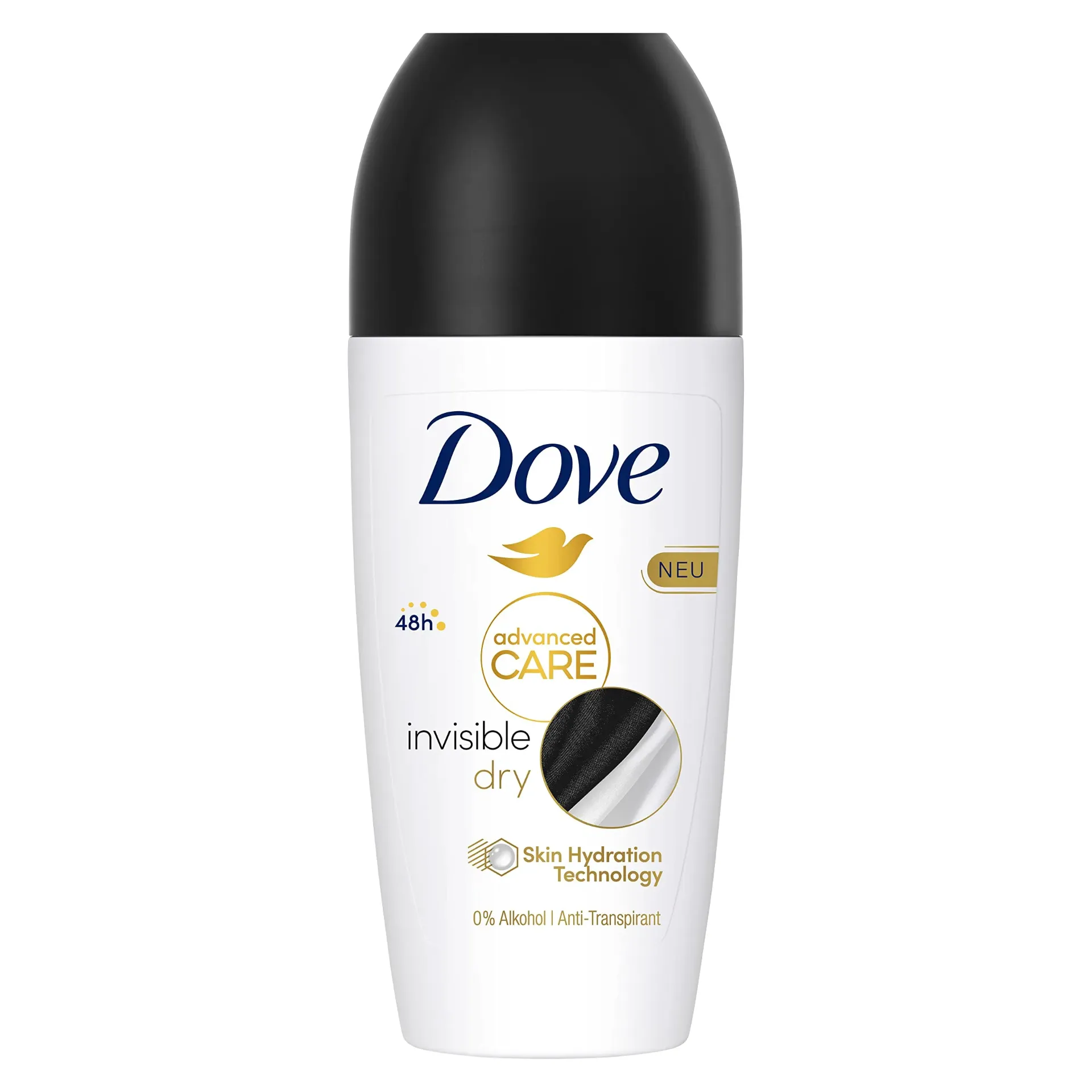 Dove desodorante roll-on 2x50 ml. Advanced care invisible dry.