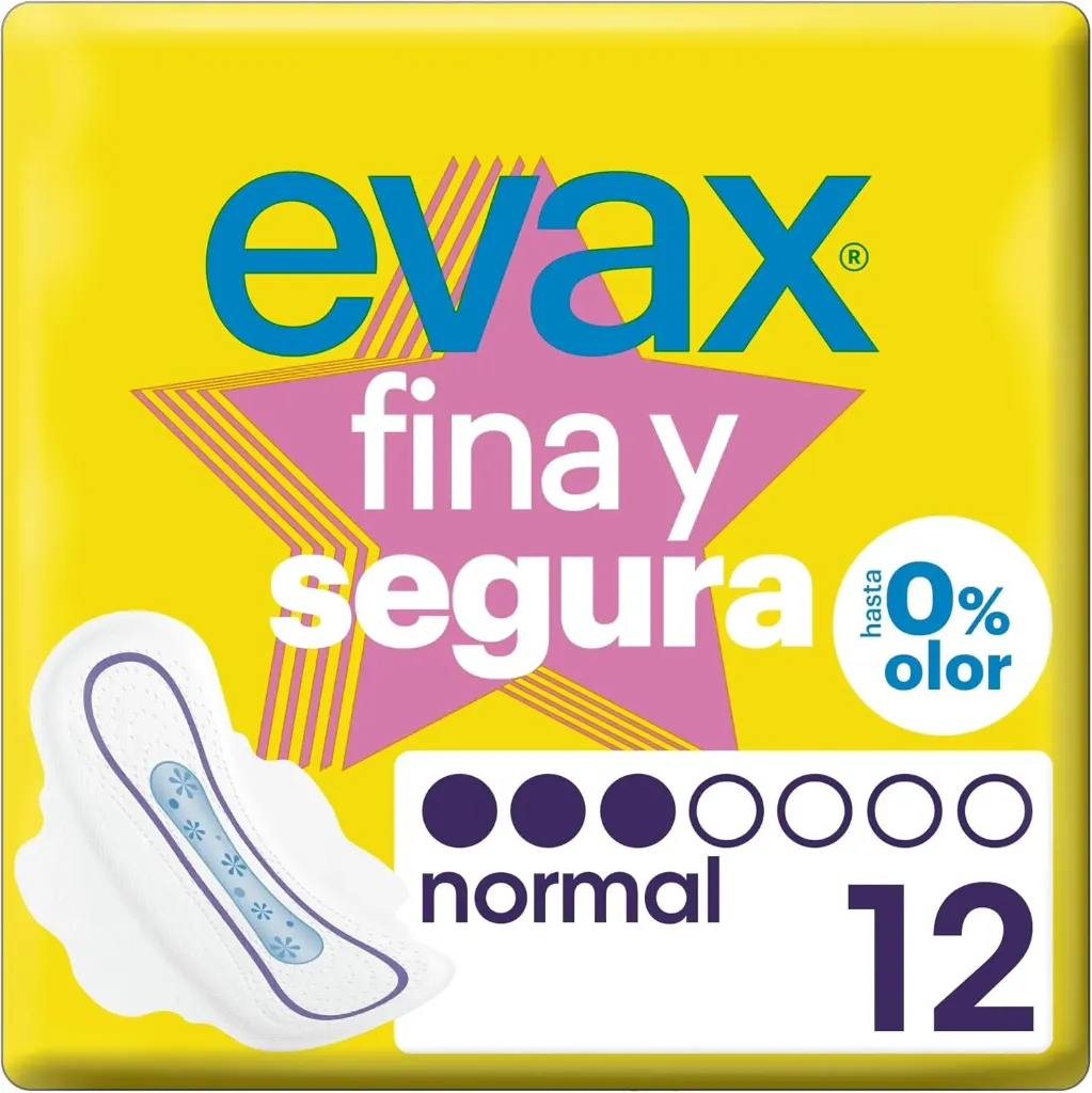 [001446] Evax compresas 12 u. Normal con alas Fina y Segura.