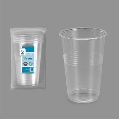[249500] Vaso reutilizable transparente 1 L PP – Pack 5 uds