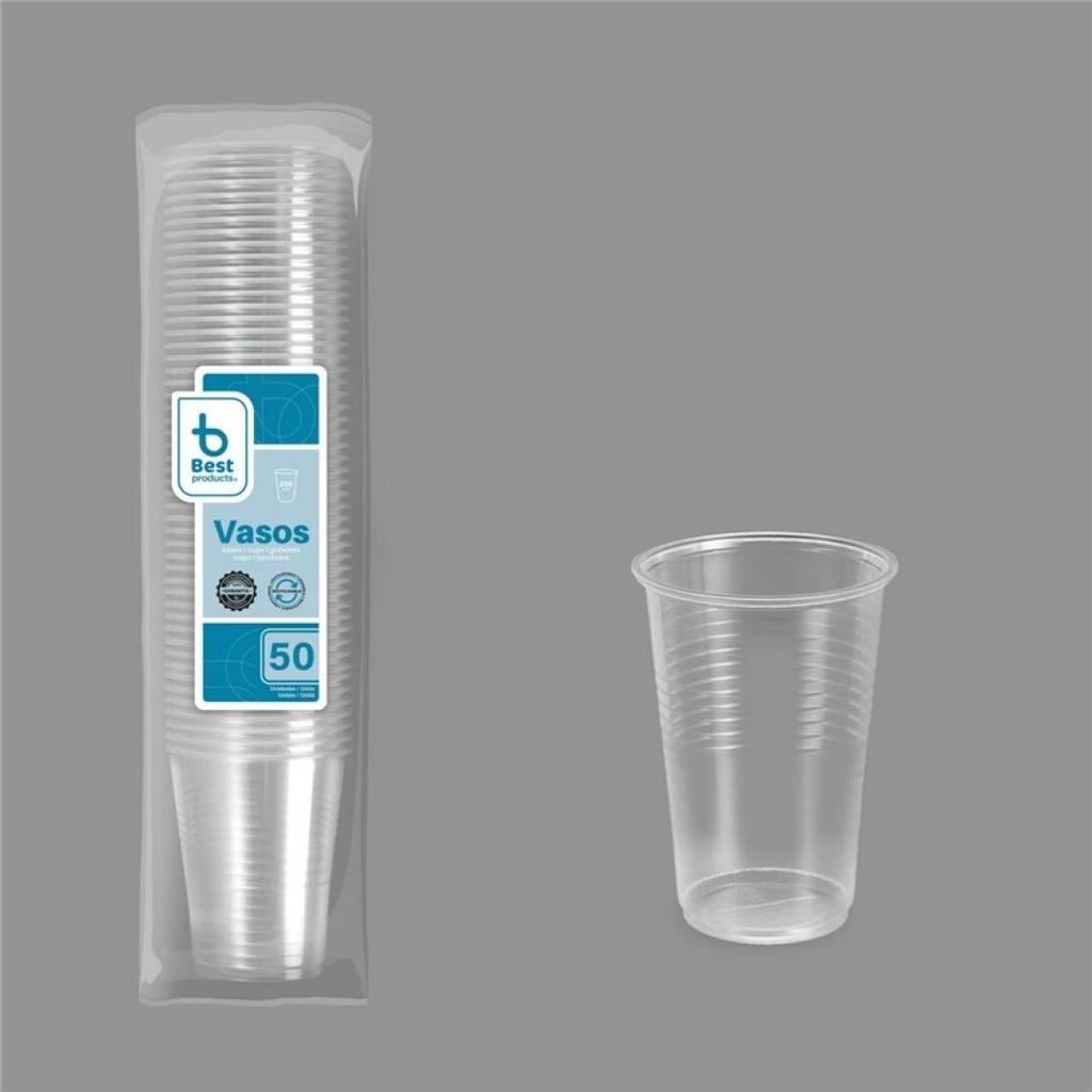 [248100] Vaso reutilizable transparente 200 ml PP – Pack 50 uds