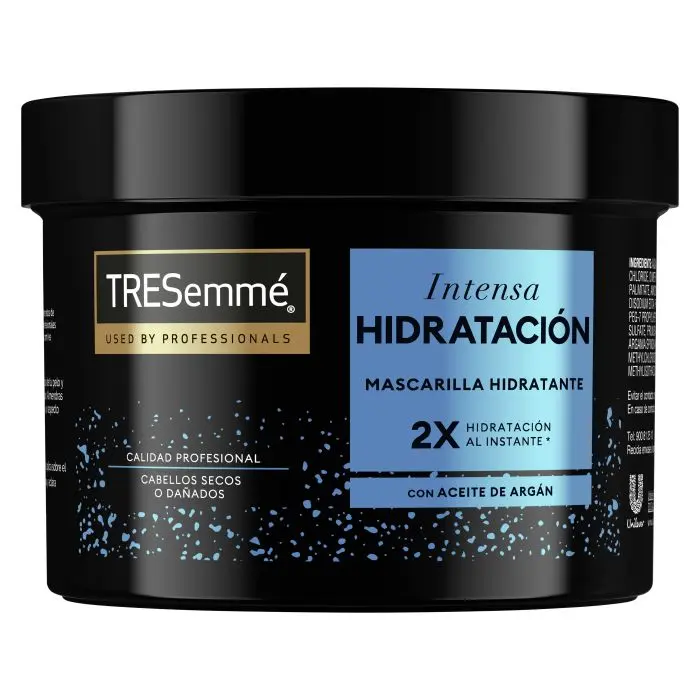 Tresemme mascarilla 440 ml. Hidratación intensa con aceite de argán.