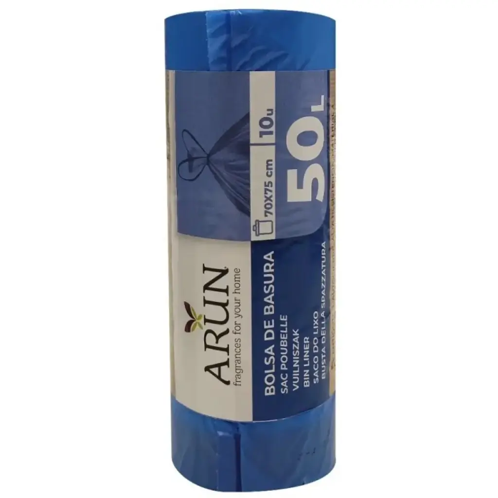 [BCN010566] ARUN BOLSA DE BASURA 10 U. 70X75 AZUL 50 L.