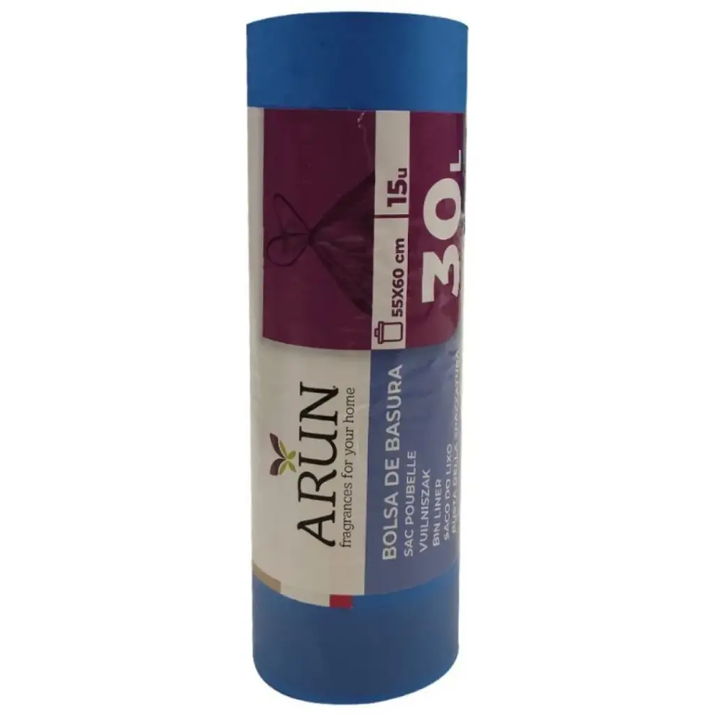 [BCN010568] ARUN BOLSA DE BASURA 15 U. 55X60 AZUL 30 L.