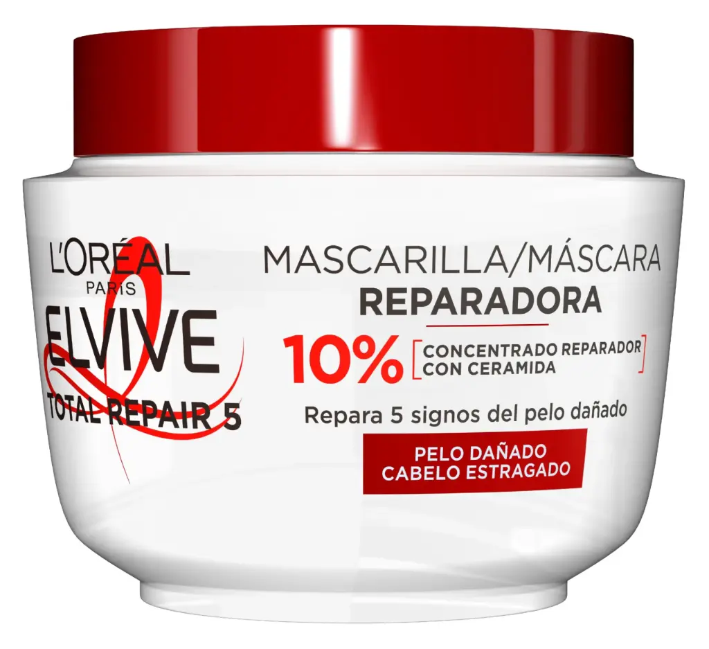 L'ORÉAL ELVIVE MASCARILLA 310 ML. TOTAL REPAIR.