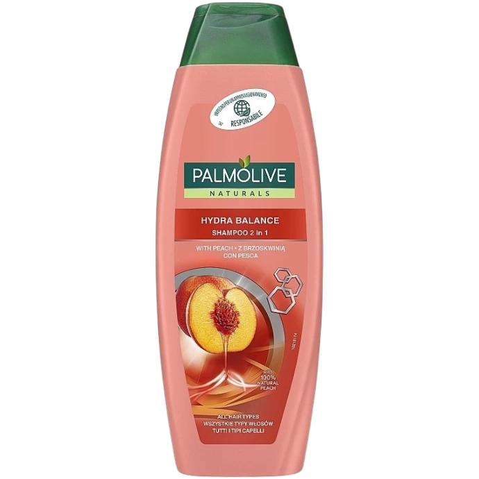 [BCN009550] PALMOLIVE CHAMPÚ 350 ML. 2 EN 1 HIDRATANTE MELOCOTÓN