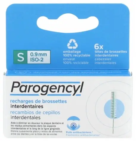 PAROGENCYL RECAMBIO BASTONCILLO INTERDENTAL 6 U. 0.9MM