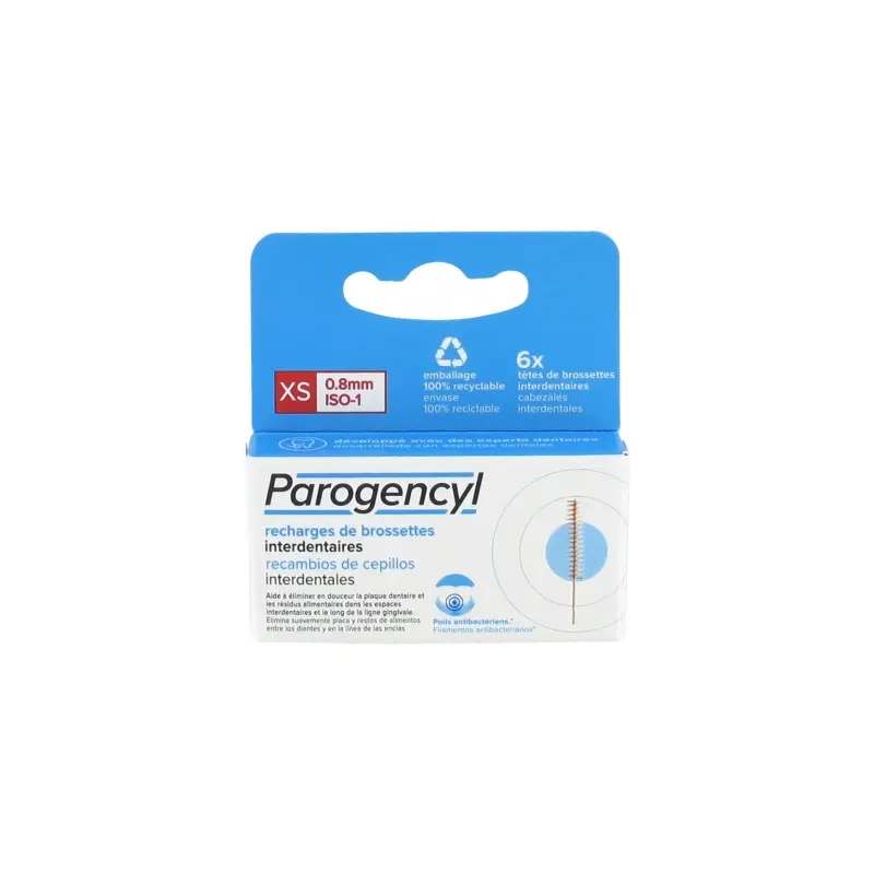[BCN010013] PAROGENCYL RECAMBIO BASTONCILLO INTERDENTAL 6 U. 0.8 MM