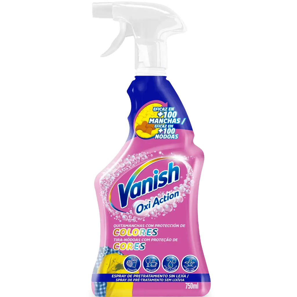 [BCN009777] VANISH OXI ACTION SPRAY QUITAMANCHAS 750 ML. ROSA.