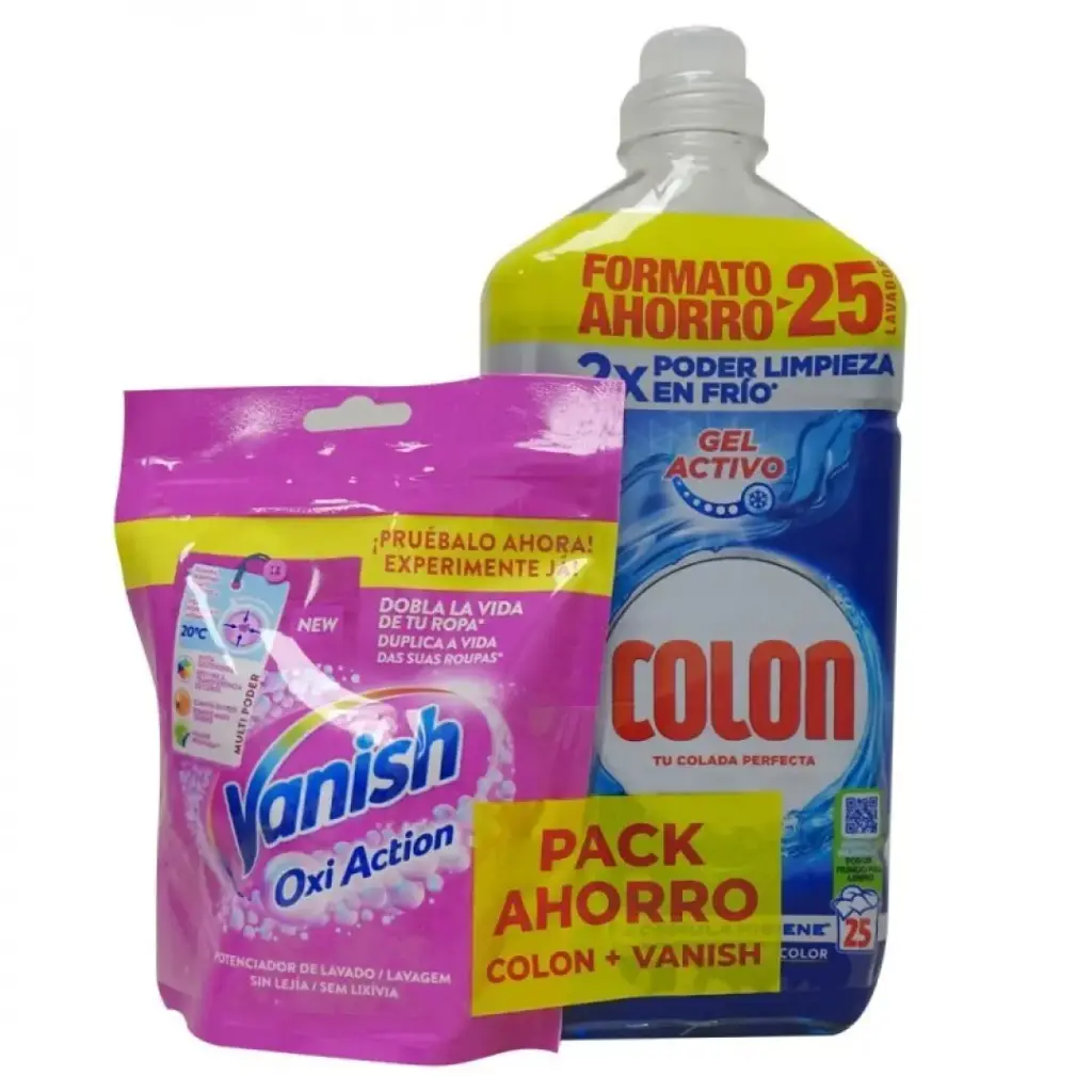 COLON GEL 25 DOSIS 1,125 L. HIGIENE + VANISH OXI ACTION