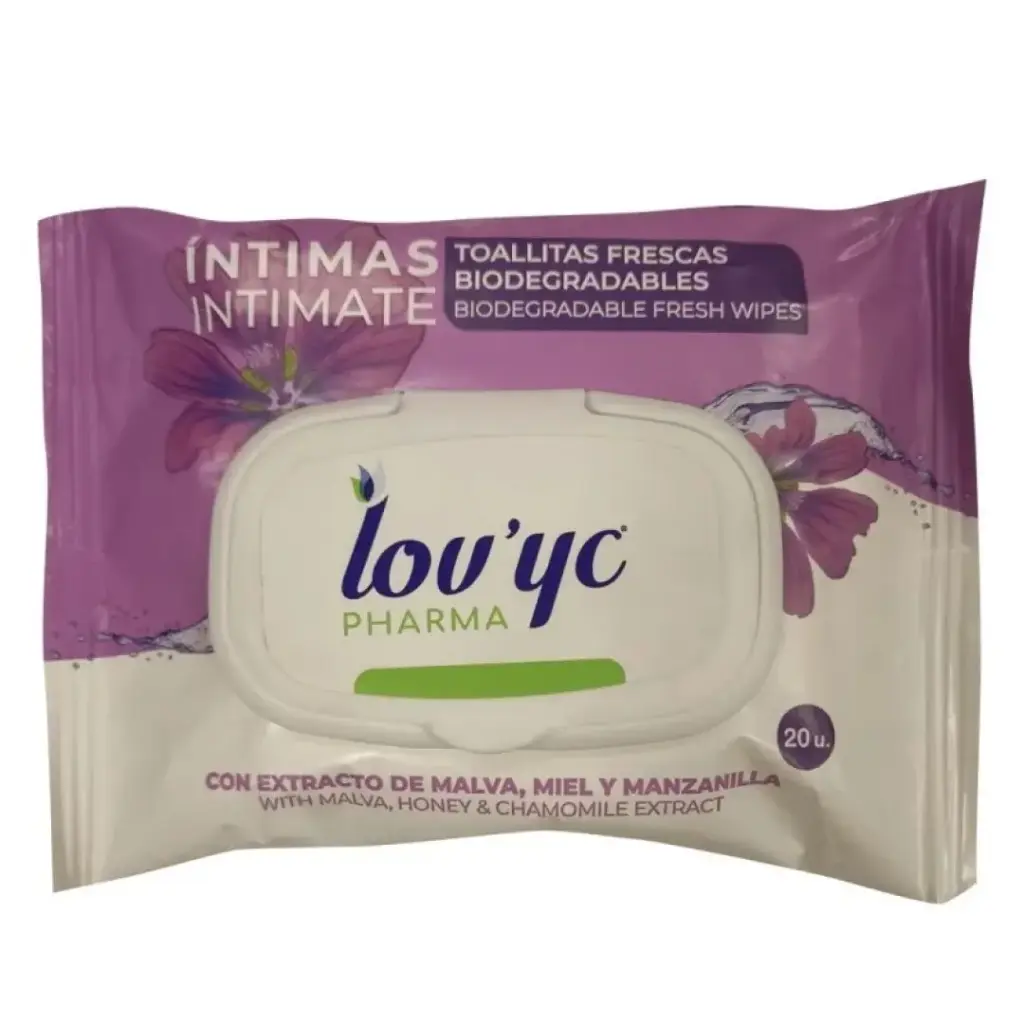 [BCN010688] Lov'yc Pharma toallitas íntimas 20 u.