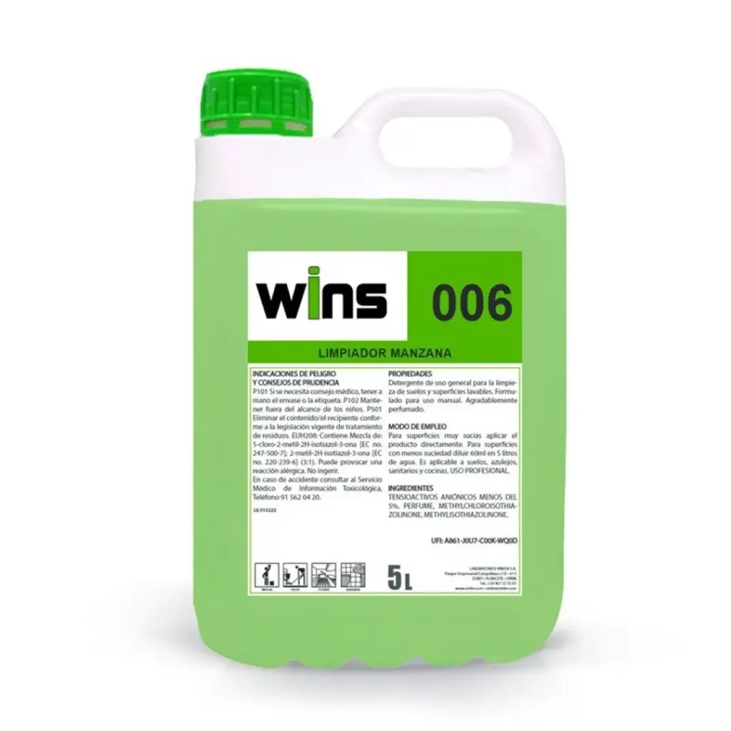 [L361G05022] LIMPIADOR MANZANA 006 5L WINS 