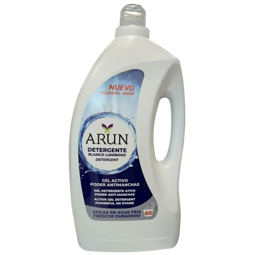 [BCN011474] Arun detergente gel 60 dosis 4 l. Ropa blanca.